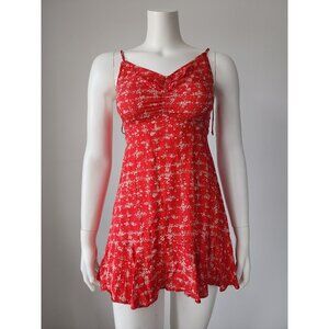 Intimately Free People red white floral mini sundress XS